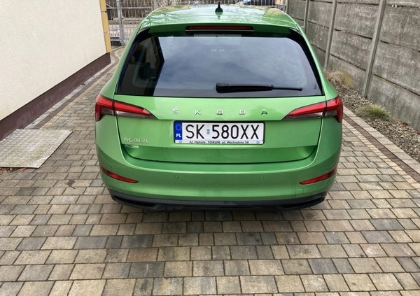 Skoda Scala cena 52500 przebieg: 37200, rok produkcji 2019 z Lubliniec małe 191